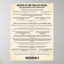 "No Discrimination" Human Rights X Small Poster