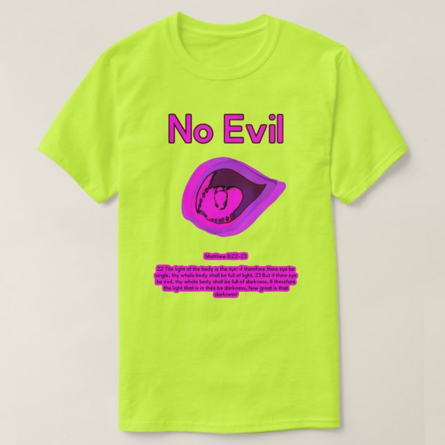No Evil - Purple Passion -  T-Shirt (Design devant)