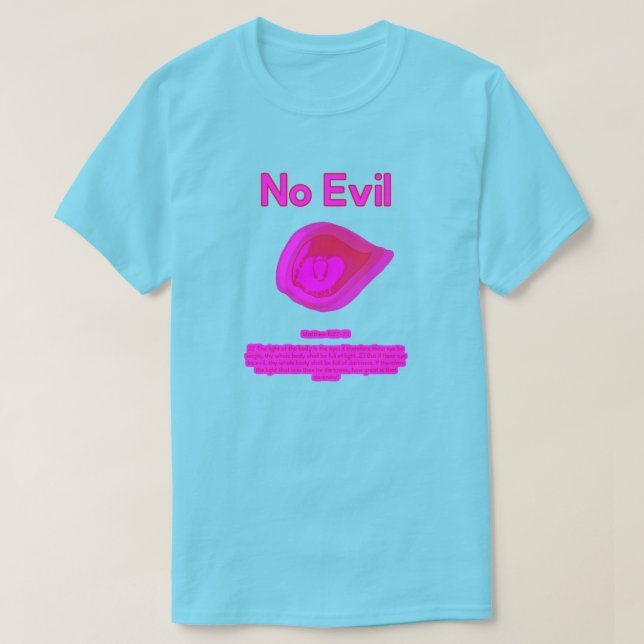 No Evil - Tahitian Sunset Logo-  T-Shirt (Design devant)