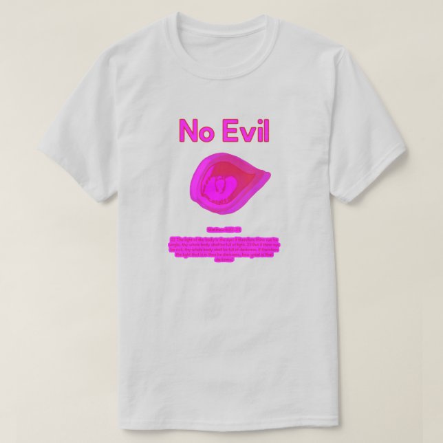 No Evil - Tahitian Sunset Logo-  T-Shirt (Design devant)