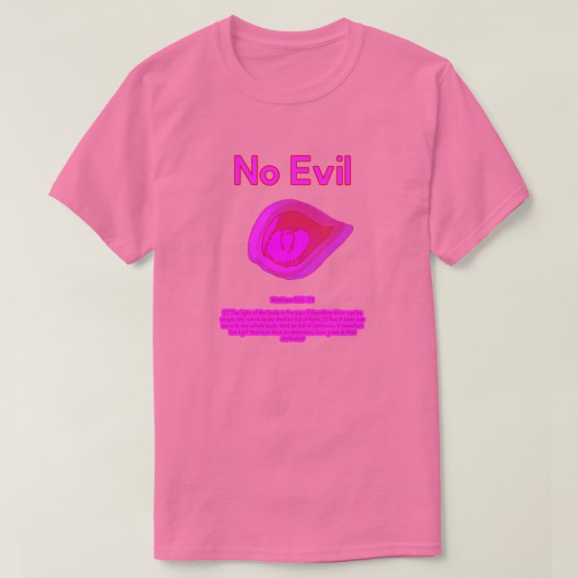 No Evil - Tahitian Sunset Logo-  T-Shirt (Design devant)