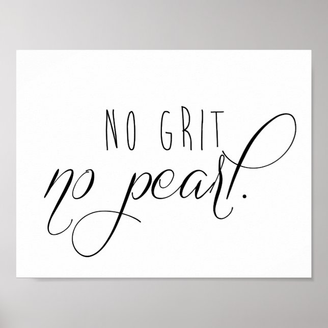 No Grit No Pearl Affiche (Devant)