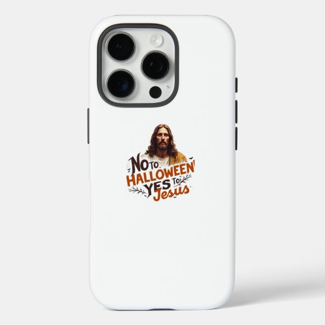 No Halloween Oui Jésus iPhone 16 Pro Coque (Verso)