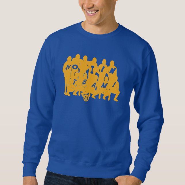 No I in Team Men's Soccer Sweatshirt (Devant)