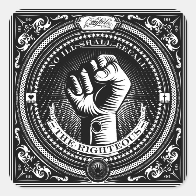 No Ill Befalls the Righty Stickers (Devant)