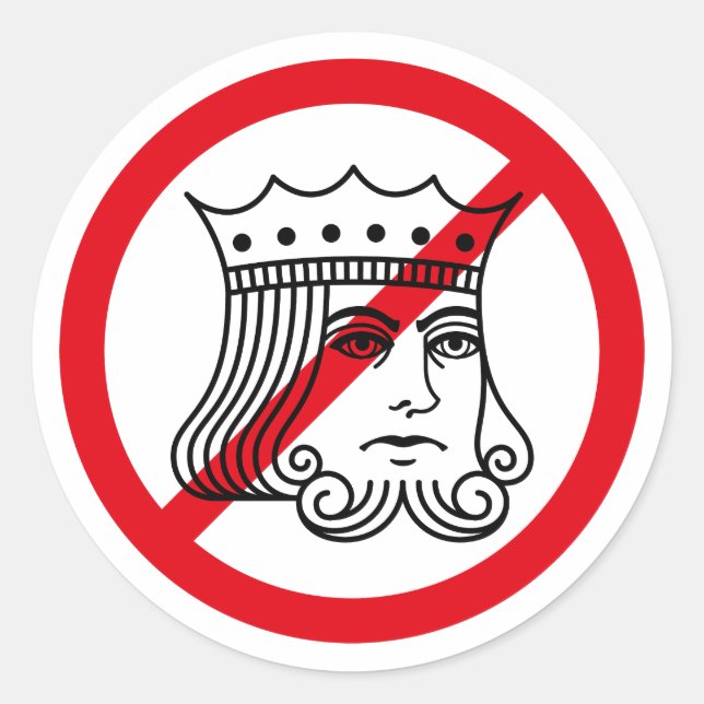 NO KINGS - Manifestation de Trump - Stickers (Devant)
