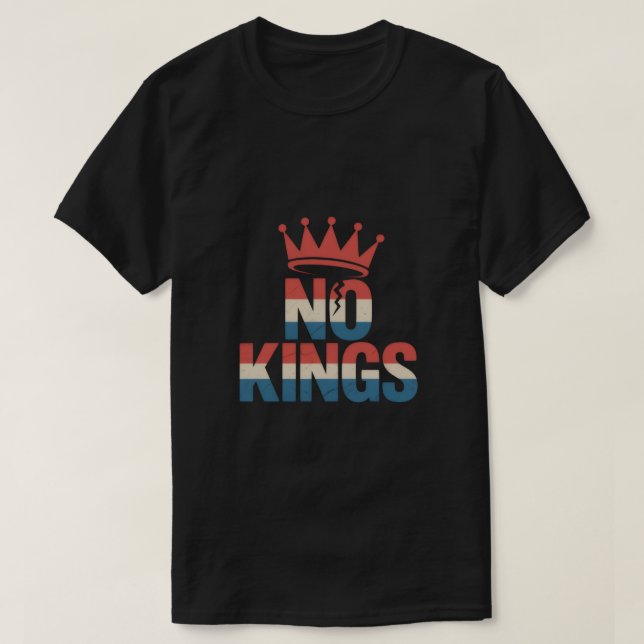 No Kings Protest T-Shirt (Design devant)