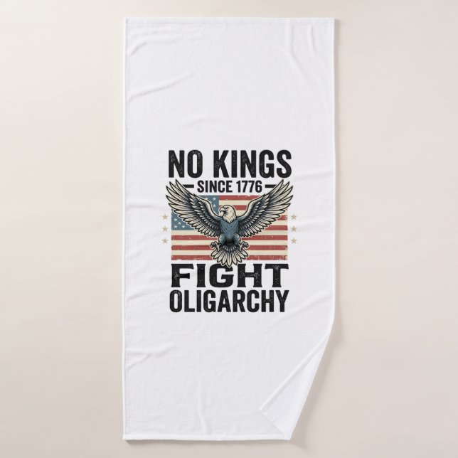 No Kings Since 1776 Patriotic Eagle Vintage Shirt  (Serviette de bain)