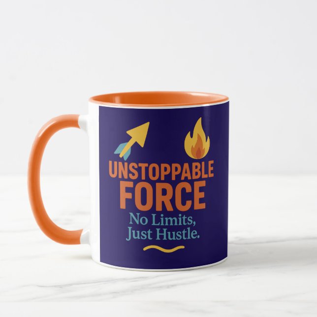 No Limits, Just Hustle | Motivational Combo Mug (Gauche)