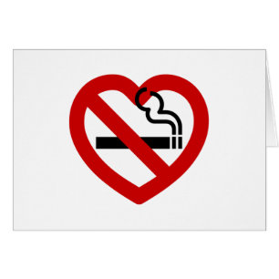 No Love For Smoking Signal Greeting Card