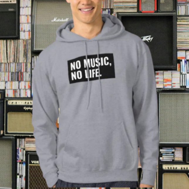 No Music No Life Sweat - shirt à capuche - Bold St (Créateur téléchargé)
