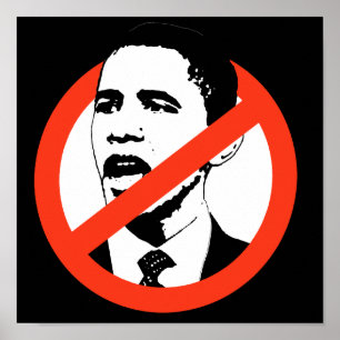No Obama Poster / Customisez votre texte