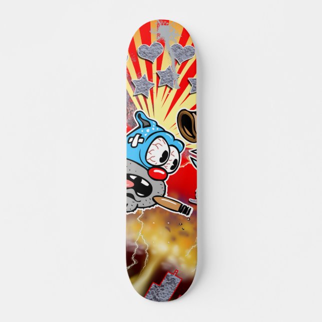 No Pity City Hip Hop Cartoon Skateboard Deck (Devant)
