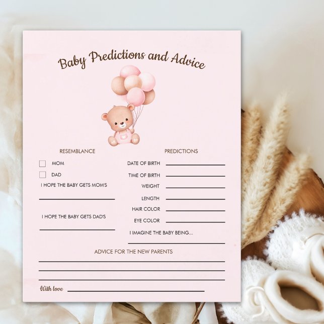 No podemos esperar mas Lindo oso Rosa Baby shower (Créateur téléchargé)