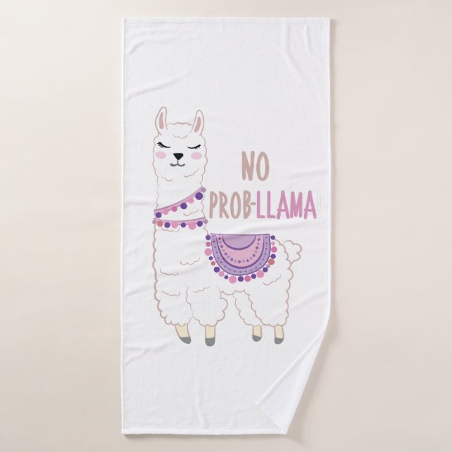 No Probllama (Serviette de bain)