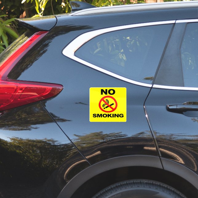 No Smoking Custom-Cut Vinyl Sticker (Dos de voiture)