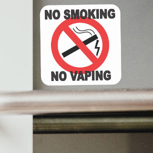 No Smoking No Vaping Signal sticker