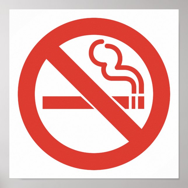 No Smoking Poster (Devant)