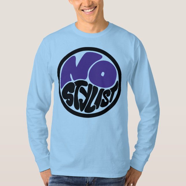 NO STYLIST double purp emblem long sleeve T-Shirt (Devant)
