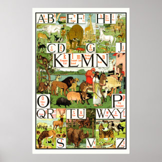 Noahs Alphabet ABC Affiches pour salles de classe