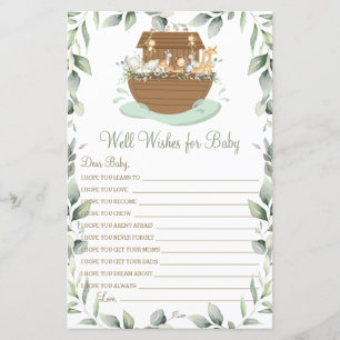 Noah's Ark Greenery Wives for Baby Activity
