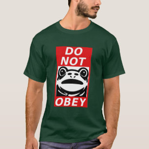N'Obéissez Pas - Grenouille 🐸 T-Shirt Free Portla