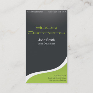 Noble carte de visite Web Développer, designer gra