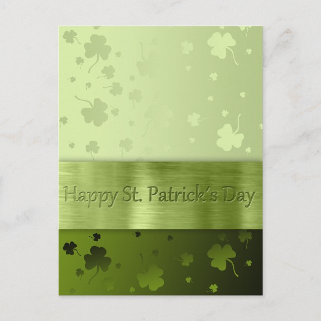 Noble St. Patrick's Day Shamrocks - Carte postale (Devant)