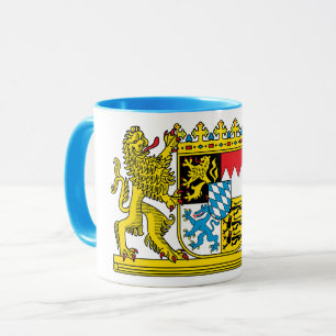 noble tasse avec armoiries d'État bavaroises