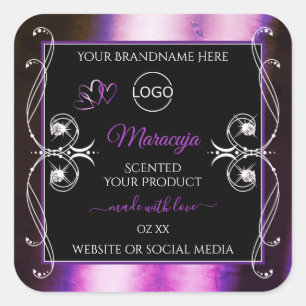 Noble violet noir Produit Diamants Étiquettes Ajou
