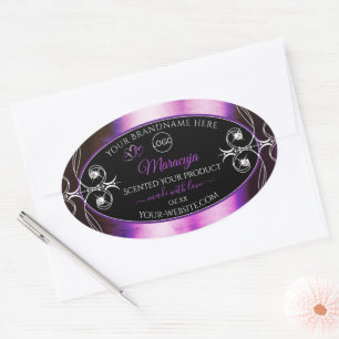 Noble violet noir Produit Diamants Étiquettes Ajou
