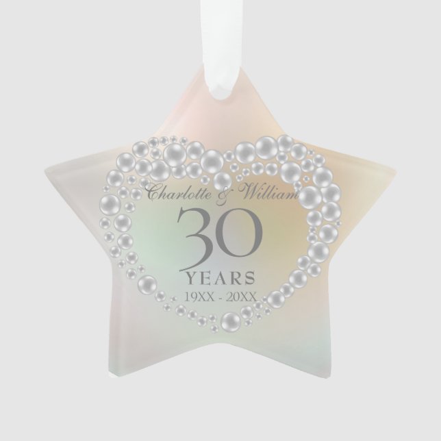 Noces de perle 30 ans de mariage (devant)