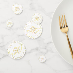 Noces d'or Poussière de Confettis Dorés