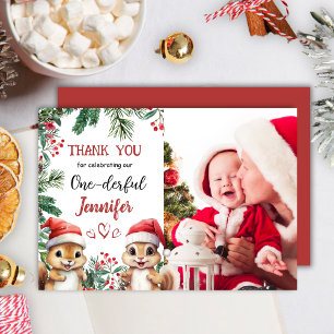 Nocturne de Noël 1° Carte de remerciements d'anniv