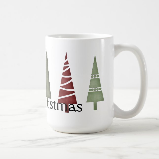 Noël 1 : Arbres Joyeux Mug de Noël (Droite)