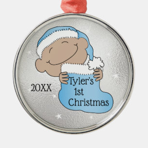 Noël 1er Noël Lumière Ornement bleu