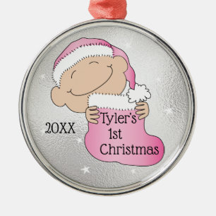 Noël 1er Noël Ornement rose