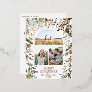 Noël 3 photo botanique floral foil vacances p
