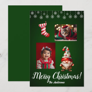 Noël 7 enfant, Joyeux Noël ! Carte de Noël