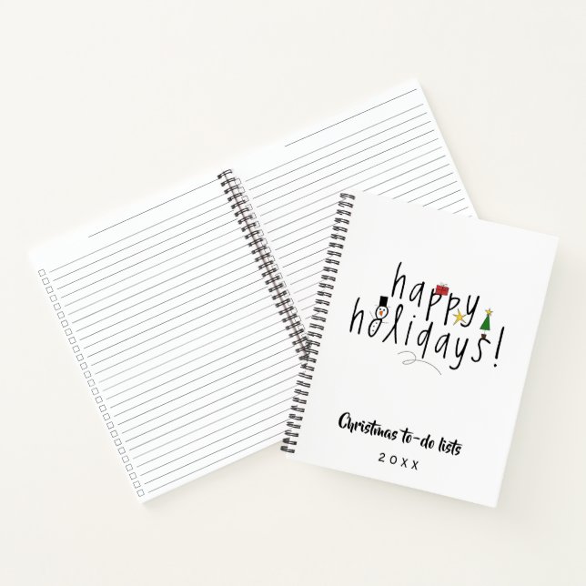 Noël à faire listes carnet (Intérieur)