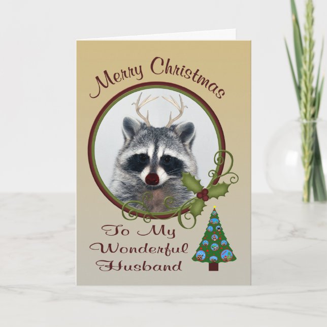 Noël à la carte de voeux de mari (Devant)