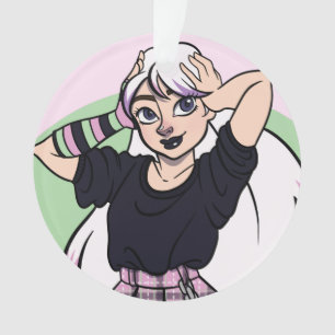 Noël à la fille Goth mignonne