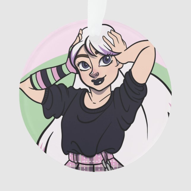 Noël à la fille Goth mignonne (devant)