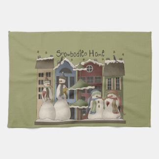 Noël à la maison de Snowbodies et serviette de cui