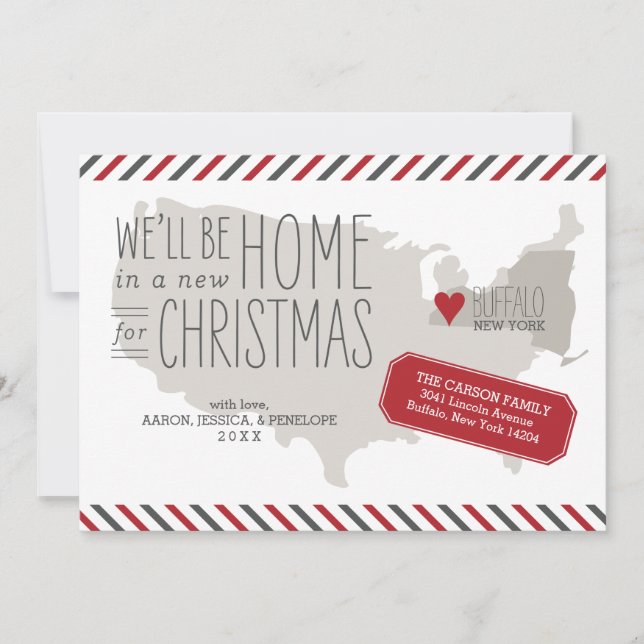 Noël à New York Faire-part vacances (Devant)