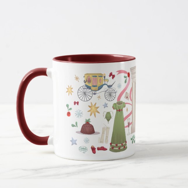 Noël à Randalls Mug (Maroon) (Gauche)