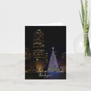 Noël À Warren Park Carte de remerciements Nuit