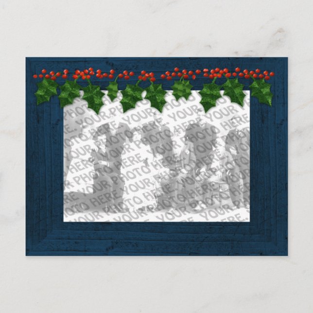 Noël Ajouter votre cadre photo carte postale (Devant)
