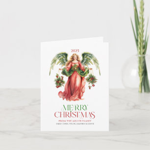 Noël Ange Typographie Carte de voeux de Noël
