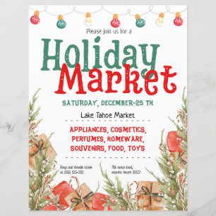 Noël Arbre Neige Vacances Marché Invitation